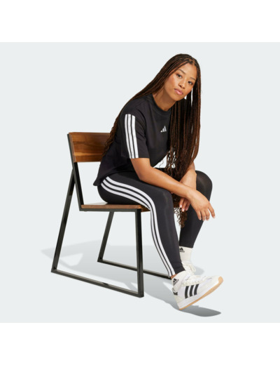 Legging en coton pour femme, noir