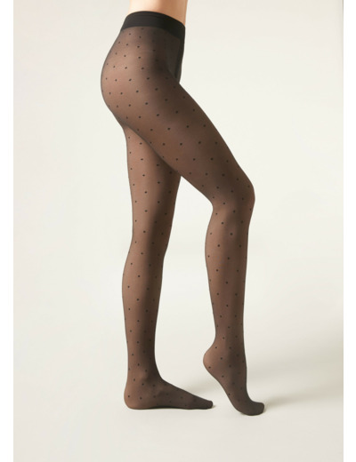 Collant polaire effet transparent 30 deniers