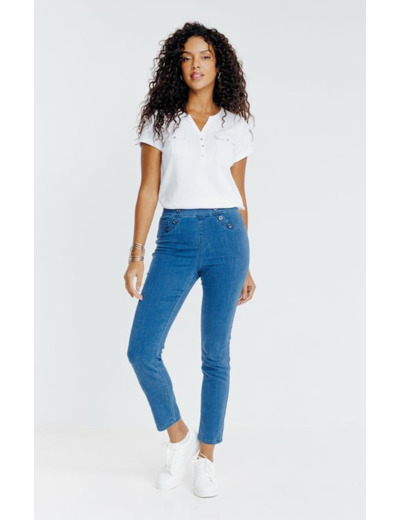 Pantalon tregging boutons fantaisies