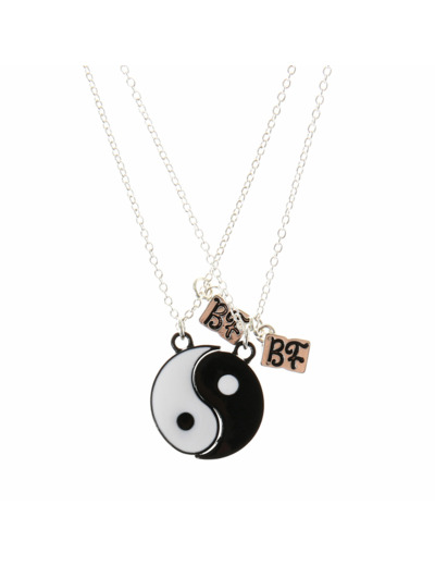 Lot de 2 colliers best friends Ying & Yang